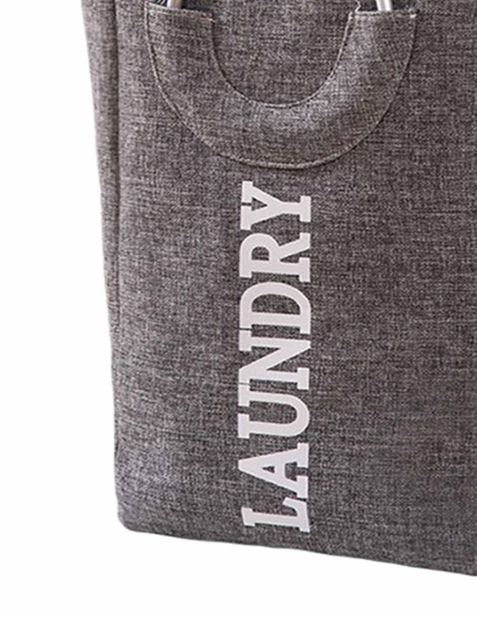 Cesto para ropa lino con asas 3