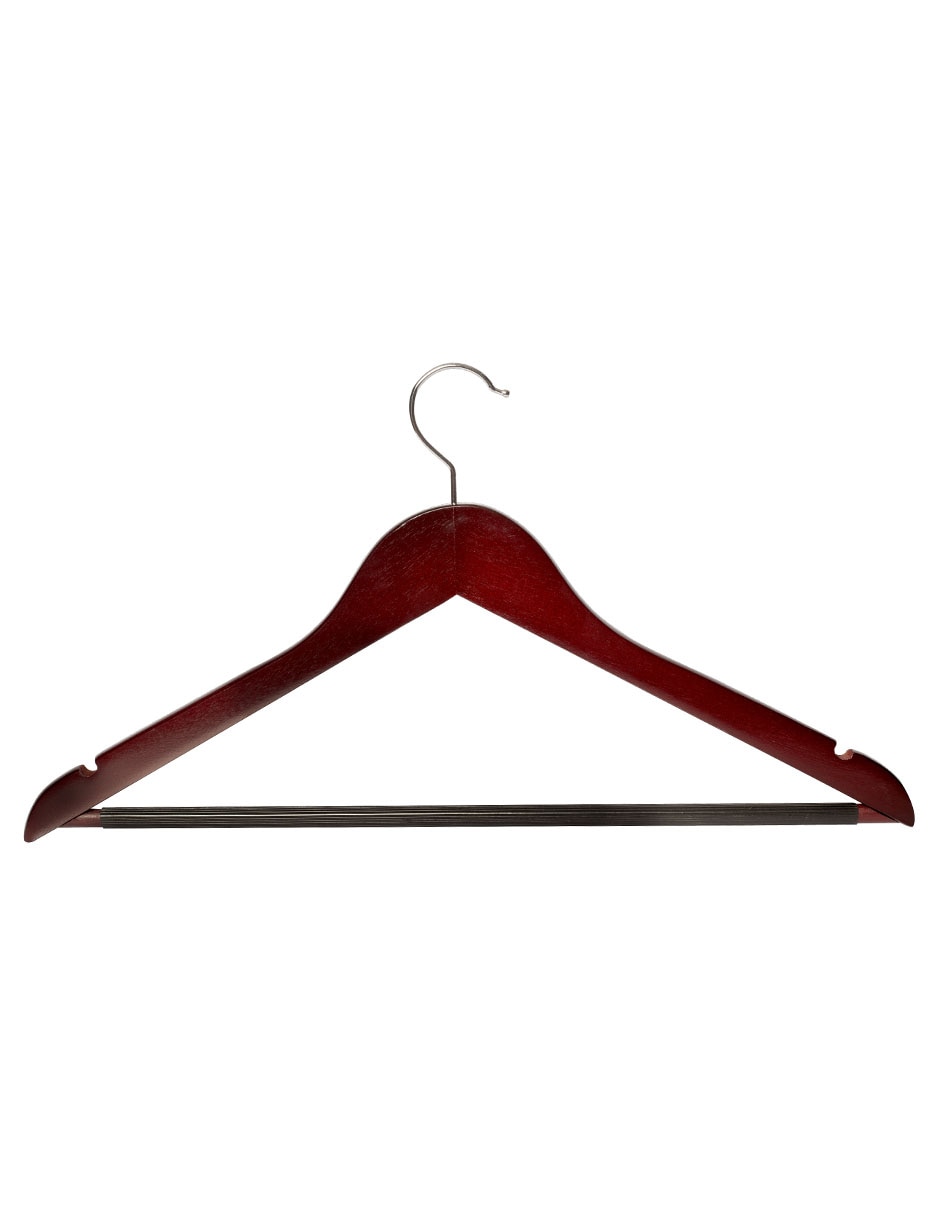 Gancho para traje de madera 5 piezas 3