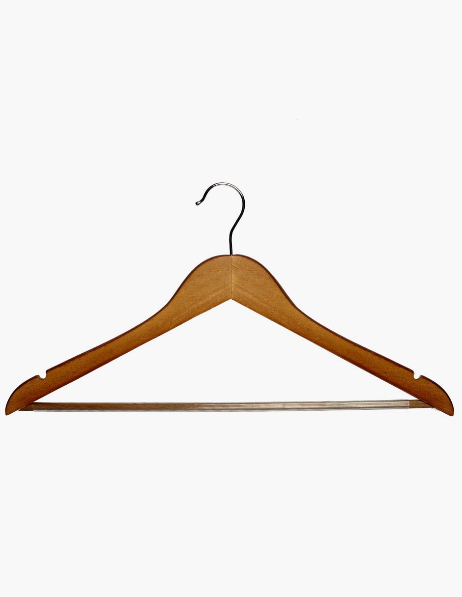 Gancho para traje Vintage de madera 5 piezas 5