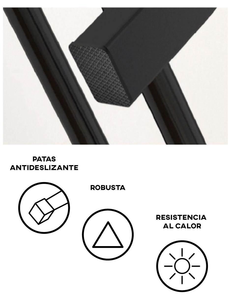 Perchero de piso de acero 2 ganchos 2