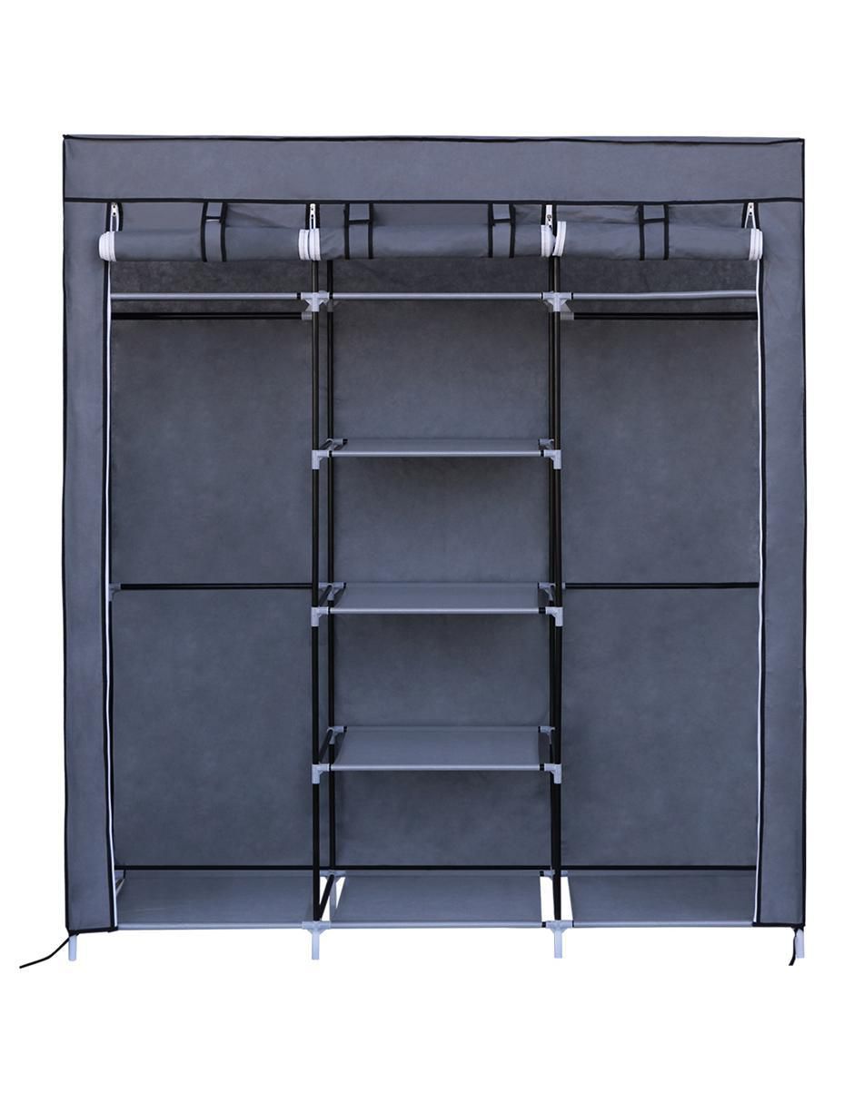 Closet Organizador Portatil Rack & Pack Armable Repisas Mueble Gris