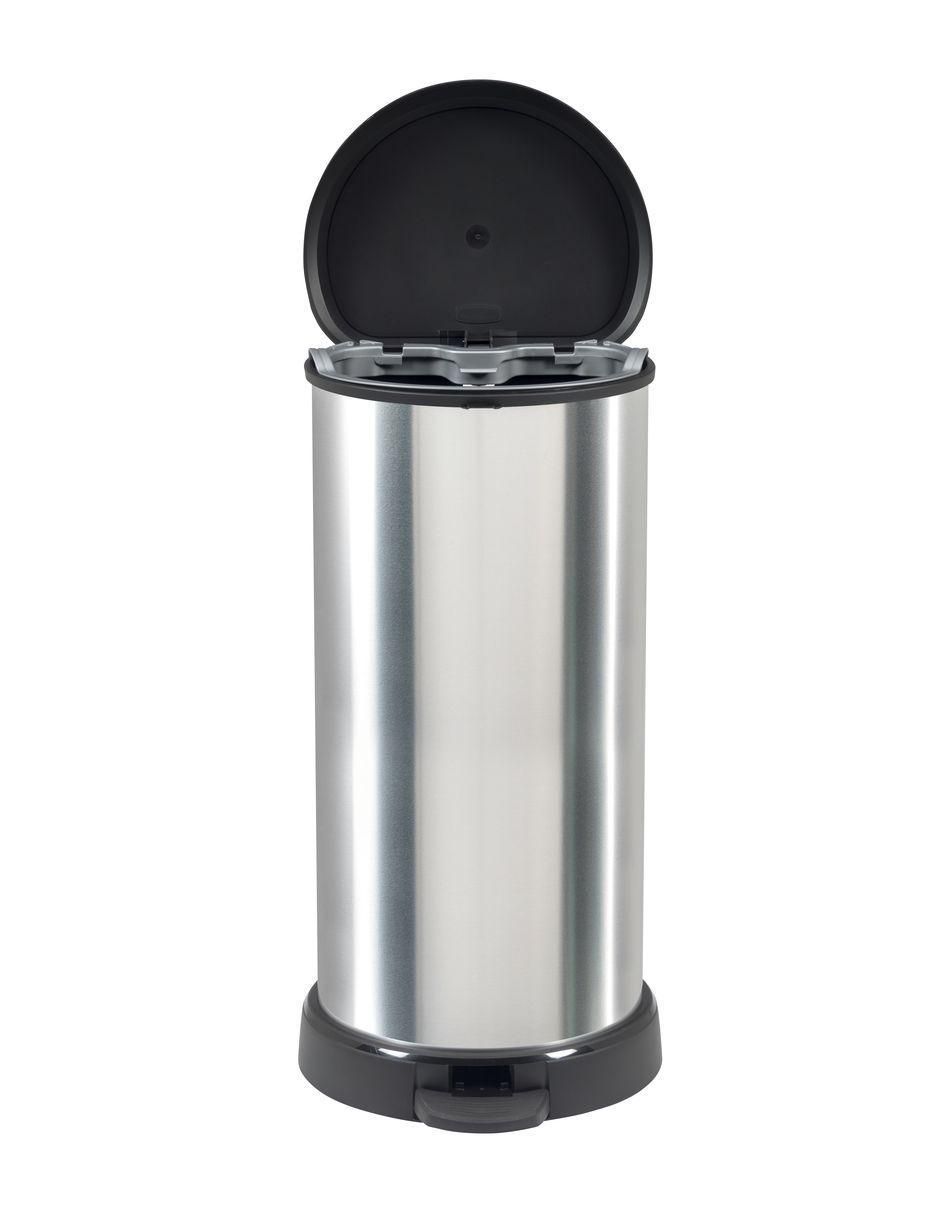 Bote de basura Decobin push 40L de acero inoxidable 3