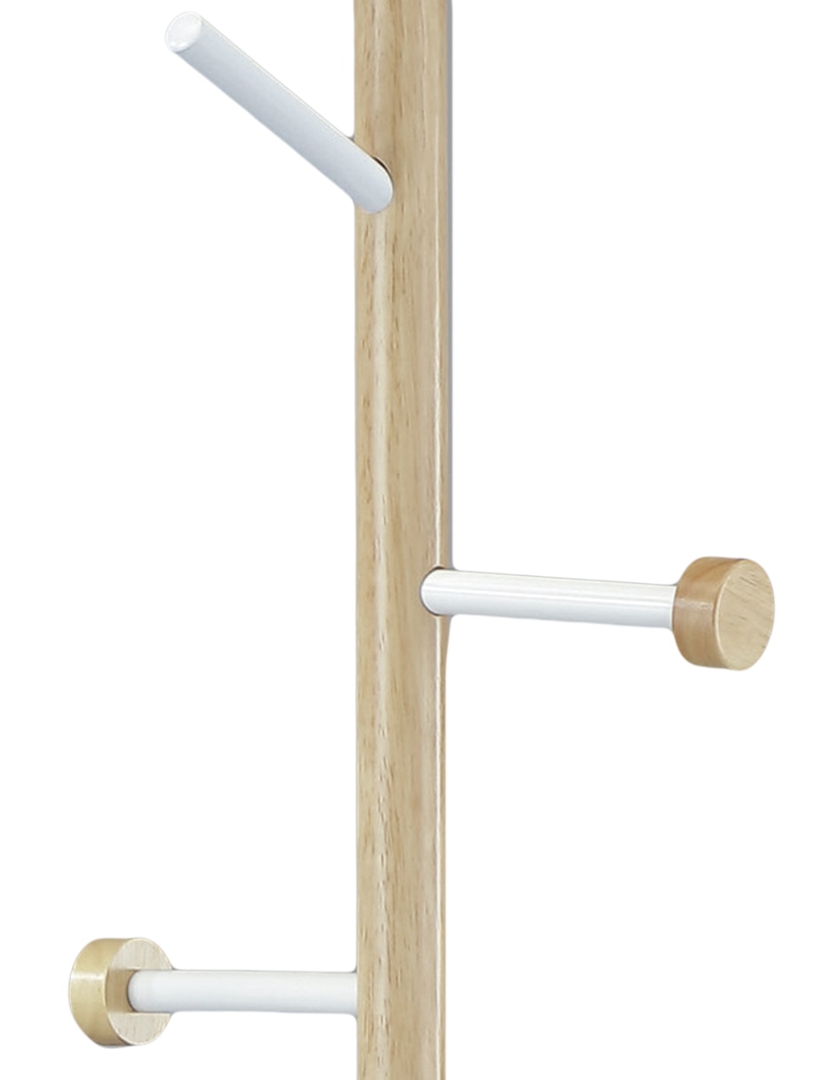 Perchero de piso Marble de madera 5 ganchos 3