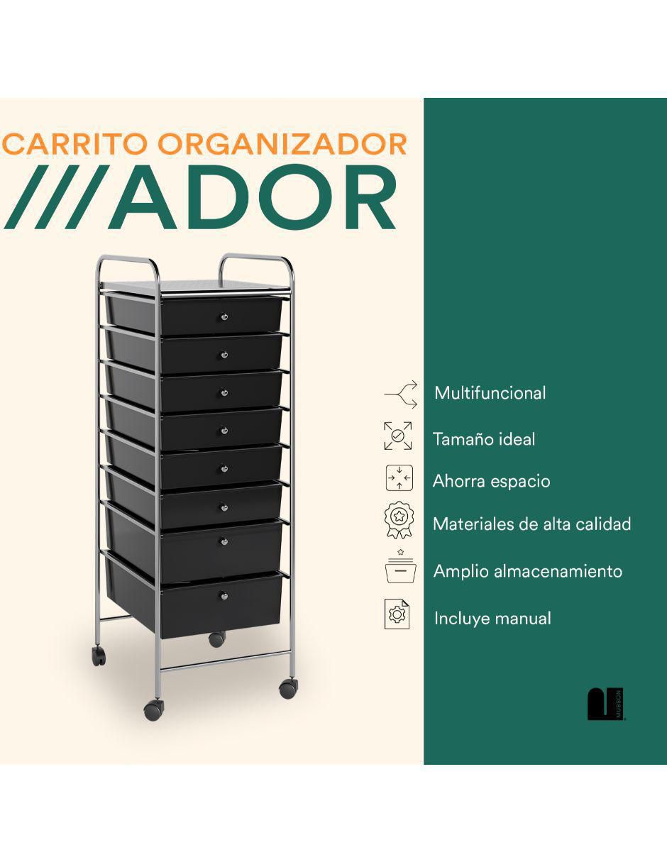 Carrito organizador mubson carro organizador multiusos