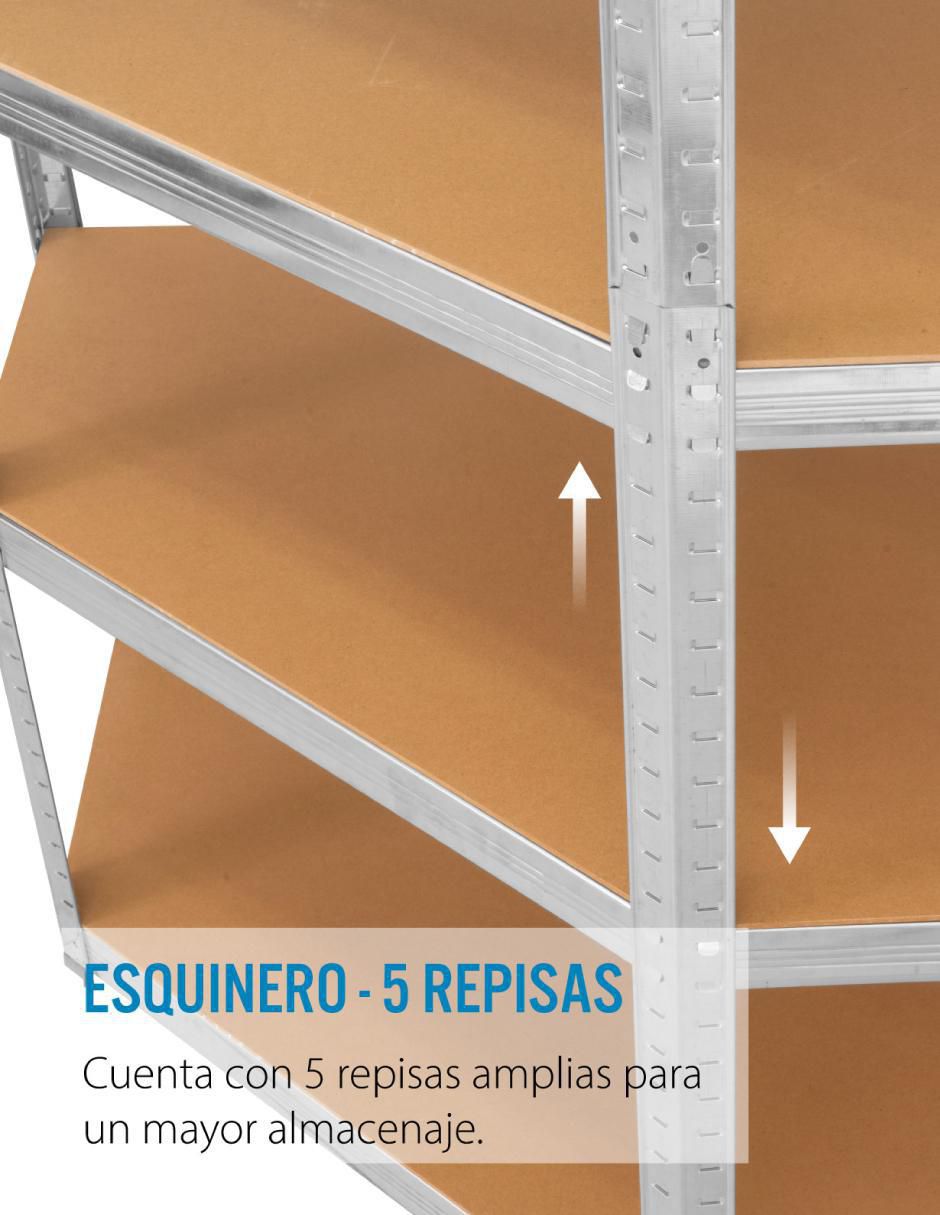 Estante de madera con metal ESME-01 2