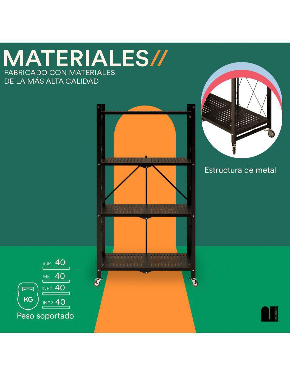Rack de 4 estantes/compartimentos 3