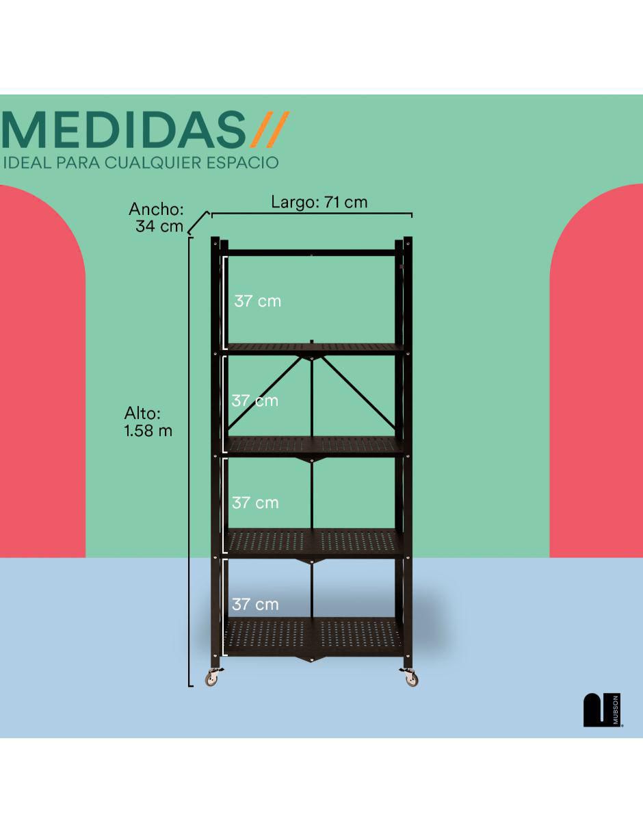 Rack de 5 estantes/compartimentos 7