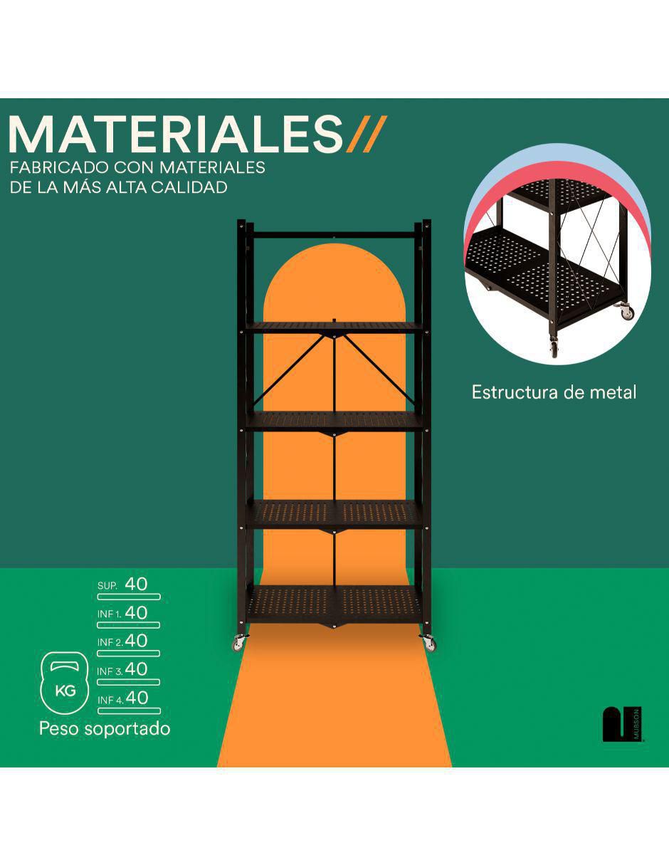 Rack de 5 estantes/compartimentos 3