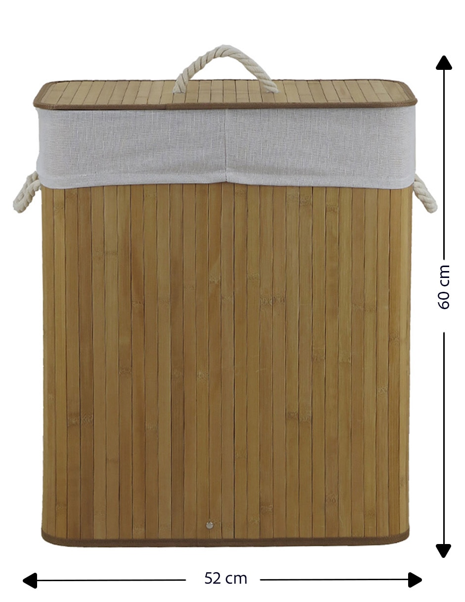 Cesto ropa para ropa de bambú 2