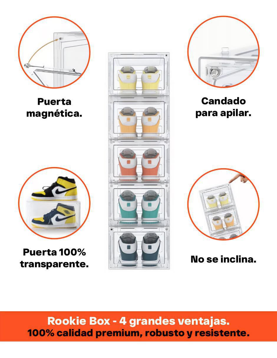 Zapatera Rookie para 10 pares de zapatos adulto 3