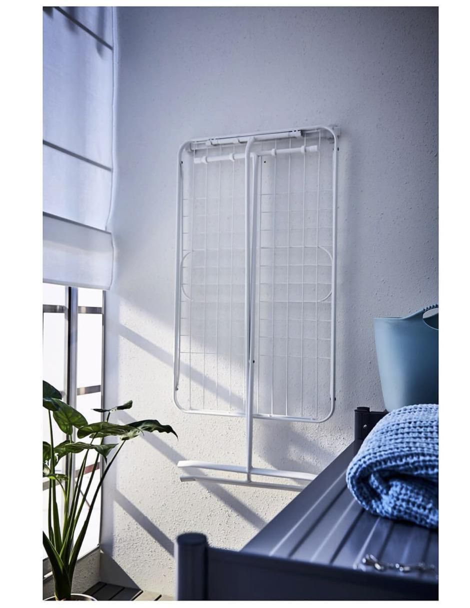 Tendedero plegable de plástico y metal 4
