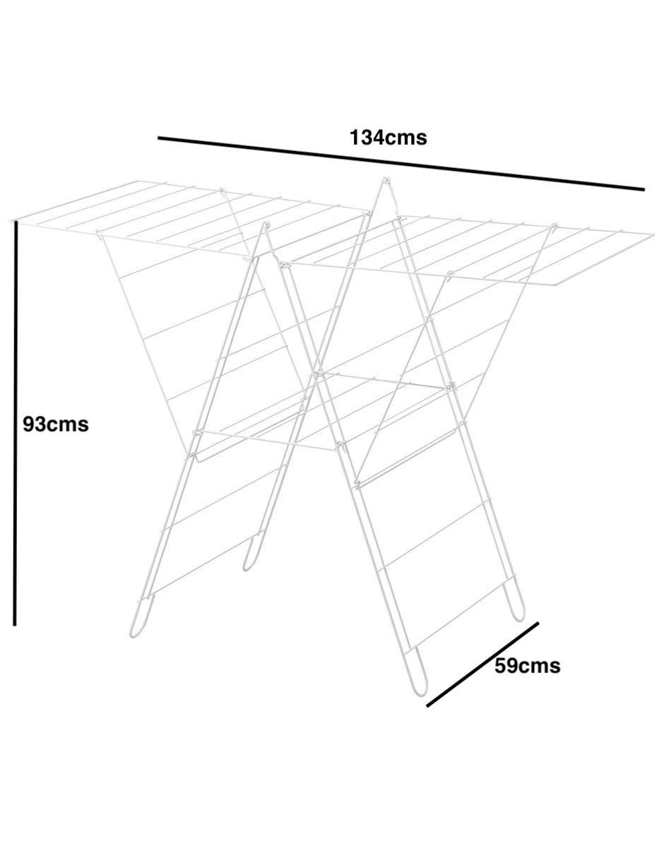 Tendedero plegable de plástico y metal 5
