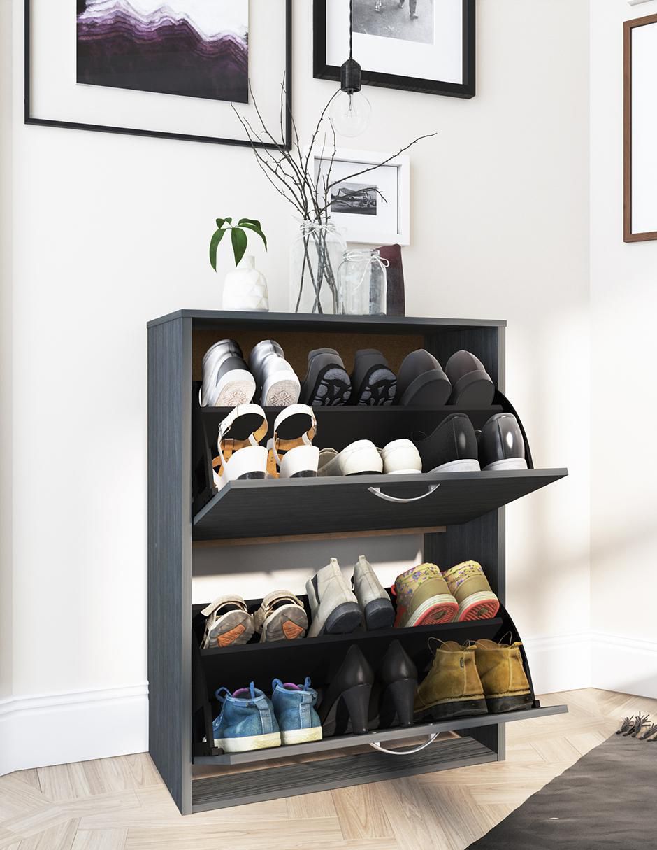 "zapatera " mueble playcon sin familia o colección "para" 12 "pares de zapatos"