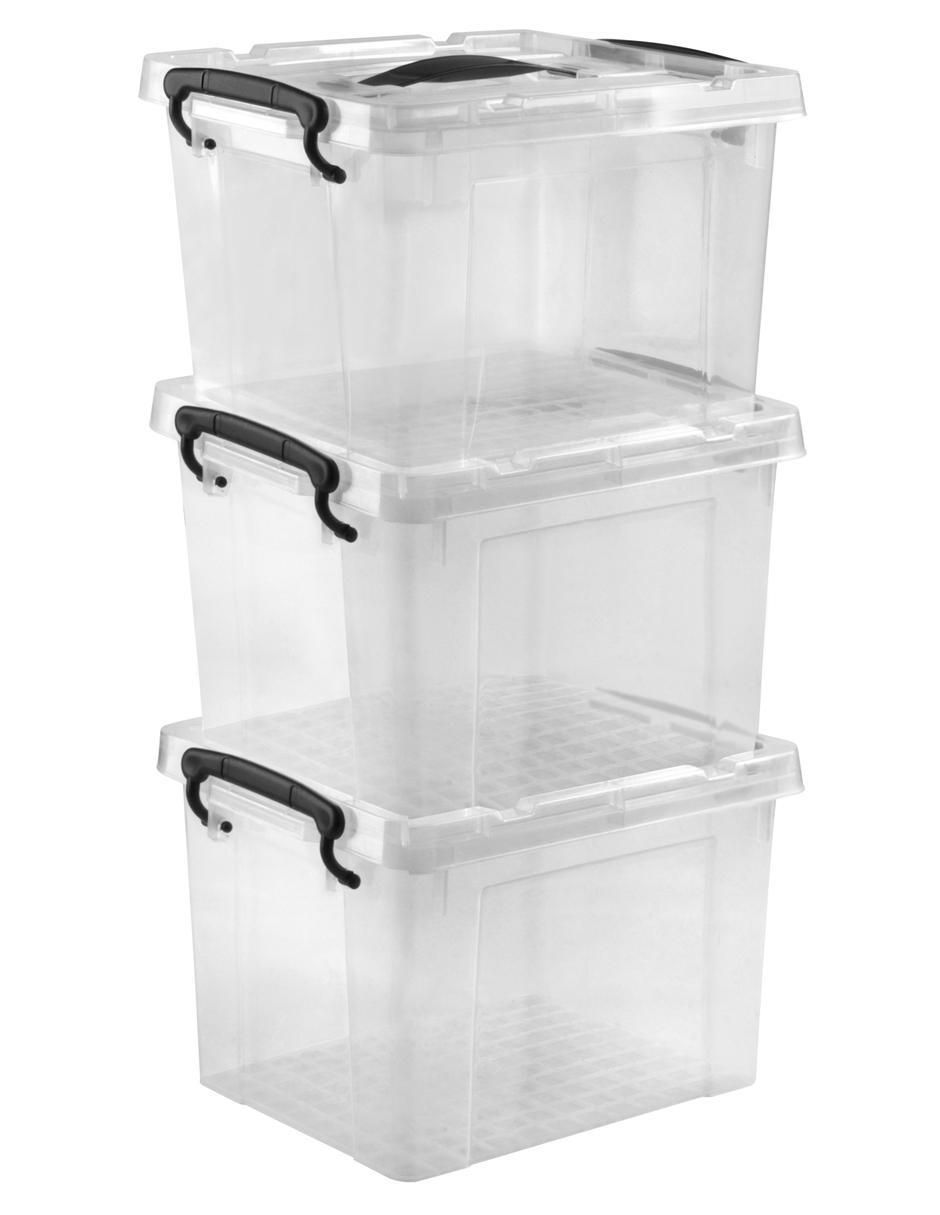 Caja organizadora con tapa transparente chica – Perfect Home