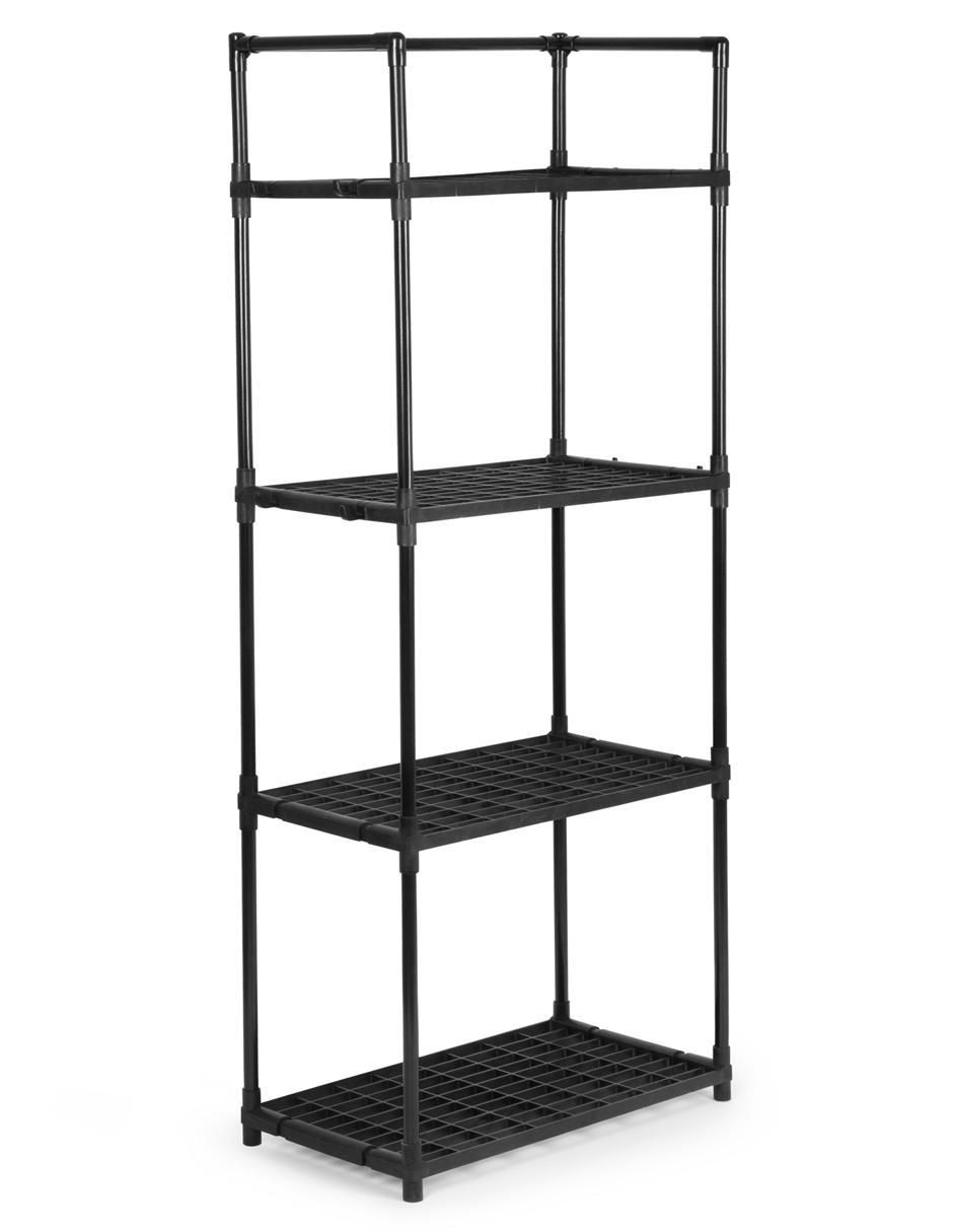 Rack de 4 compartimentos y 1 estante