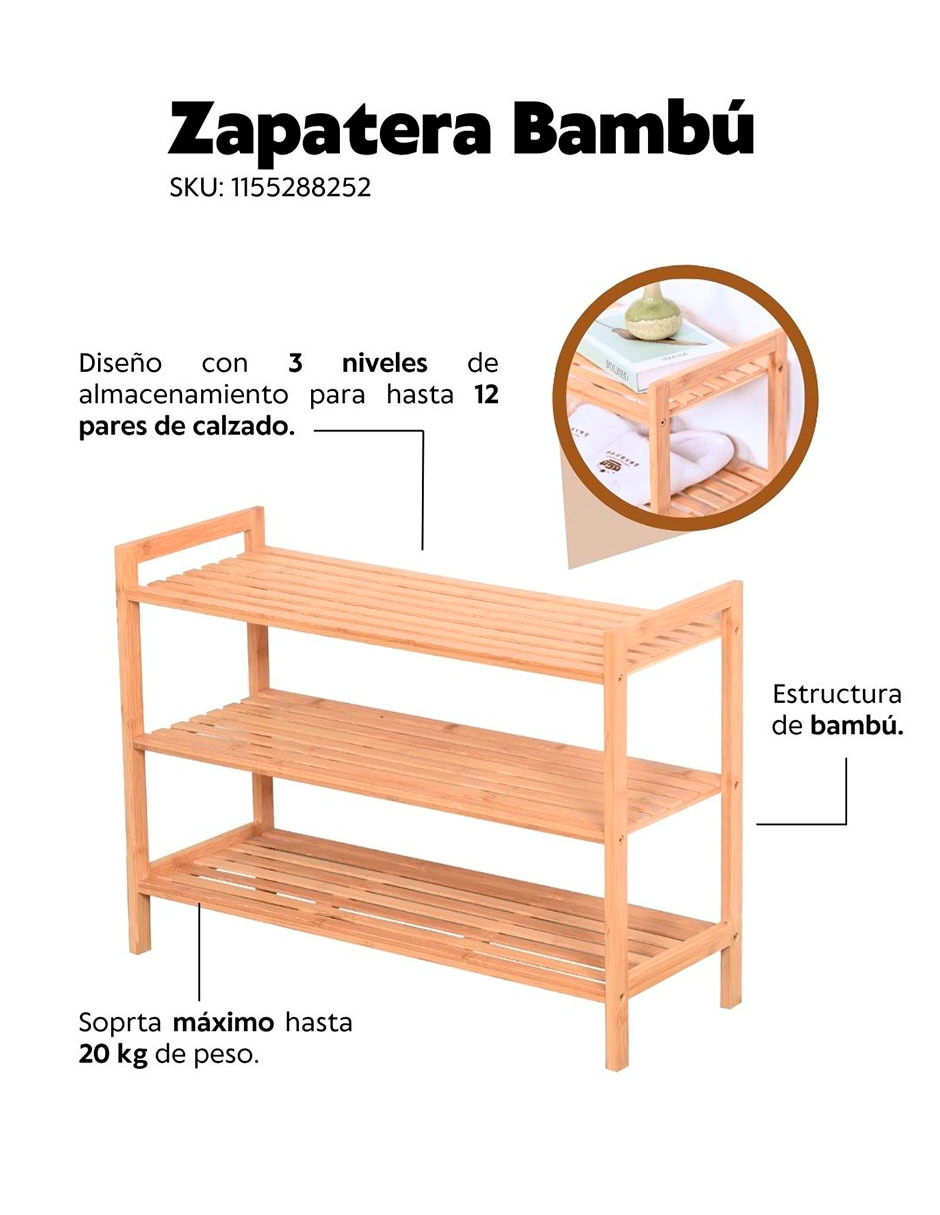 Zapatera para 12 pares de zapatos adulto 5