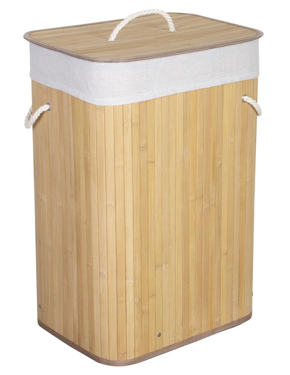 Cesto para ropa de bambú