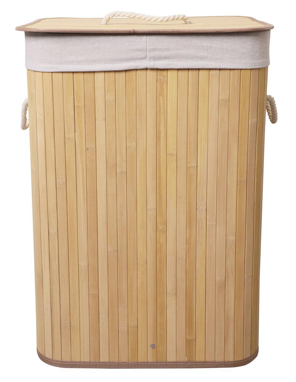 Cesto para ropa de bambú 2