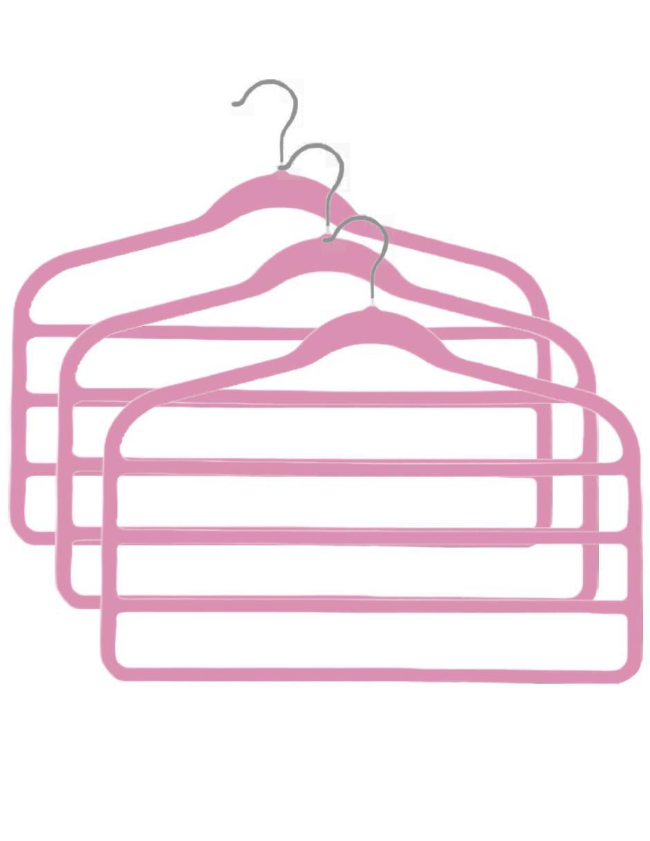 Gancho para pantalón de terciopelo 3 piezas Gancho para pantalón de terciopelo 3 piezas