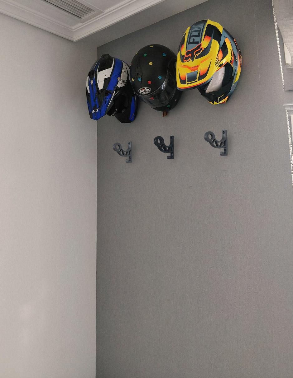 Perchero de pared de plástico 5 ganchos 5