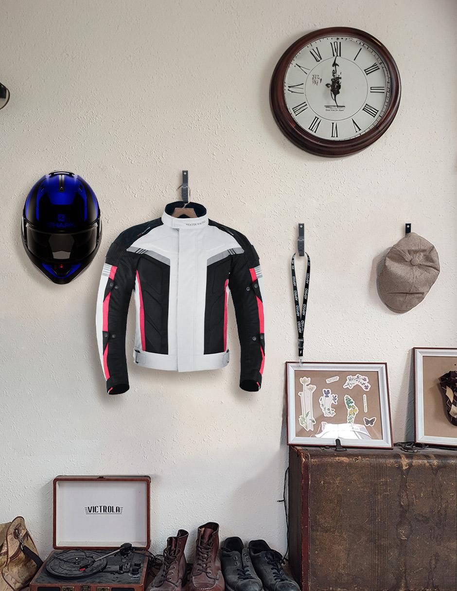Perchero de pared de plástico 5 ganchos 6