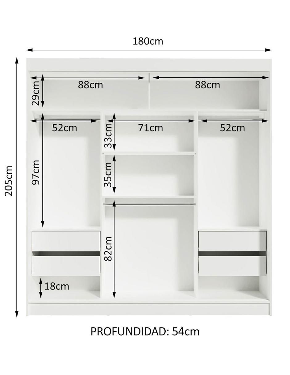 Ropero armable Reno 1095091E 22