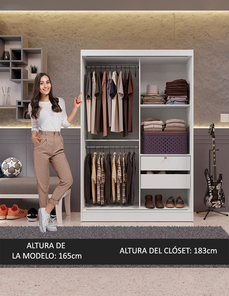 Ropero armable Luke 104409A de MDP 21