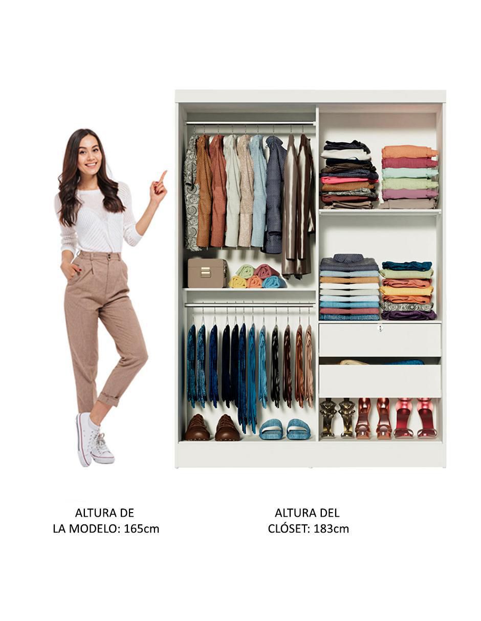 Ropero armable Luke 104409A1E de MDP 21