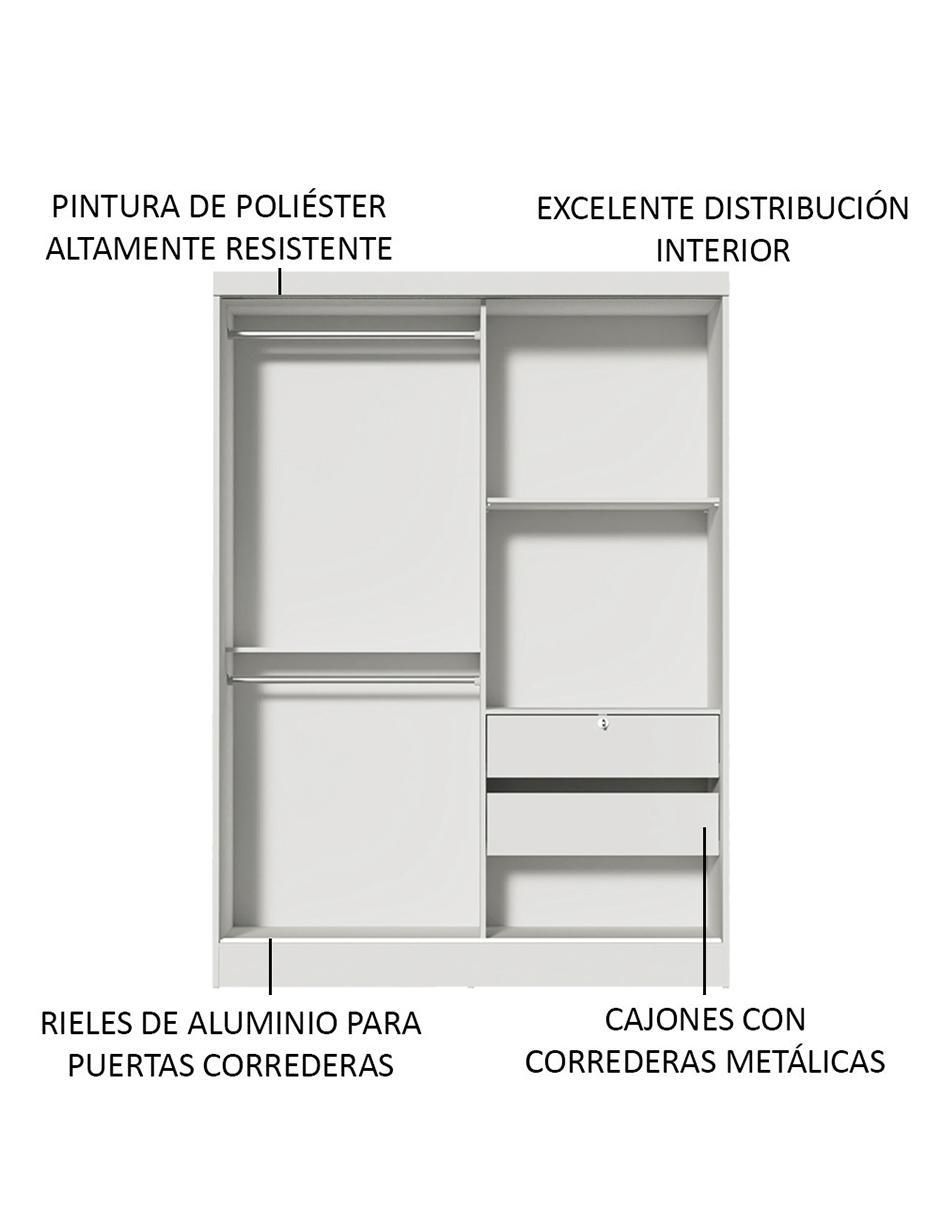 Ropero armable Luke 104409A1E de MDP 15