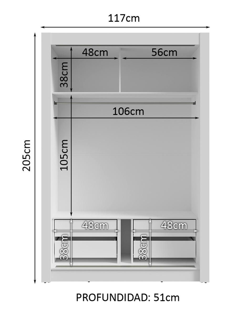Ropero Vivare Plus de MDP 10