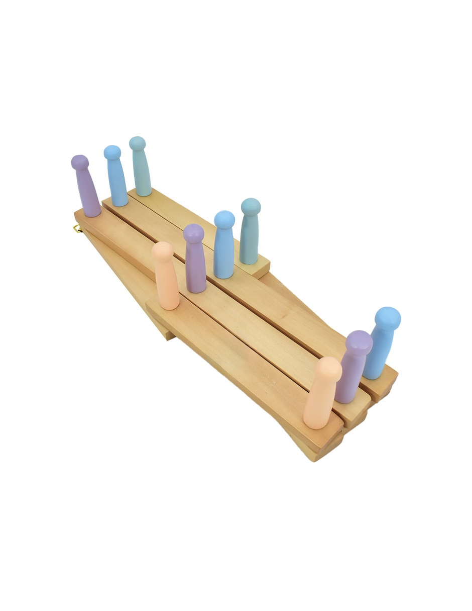 Perchero de pared Acordeón de madera 10 ganchos 2