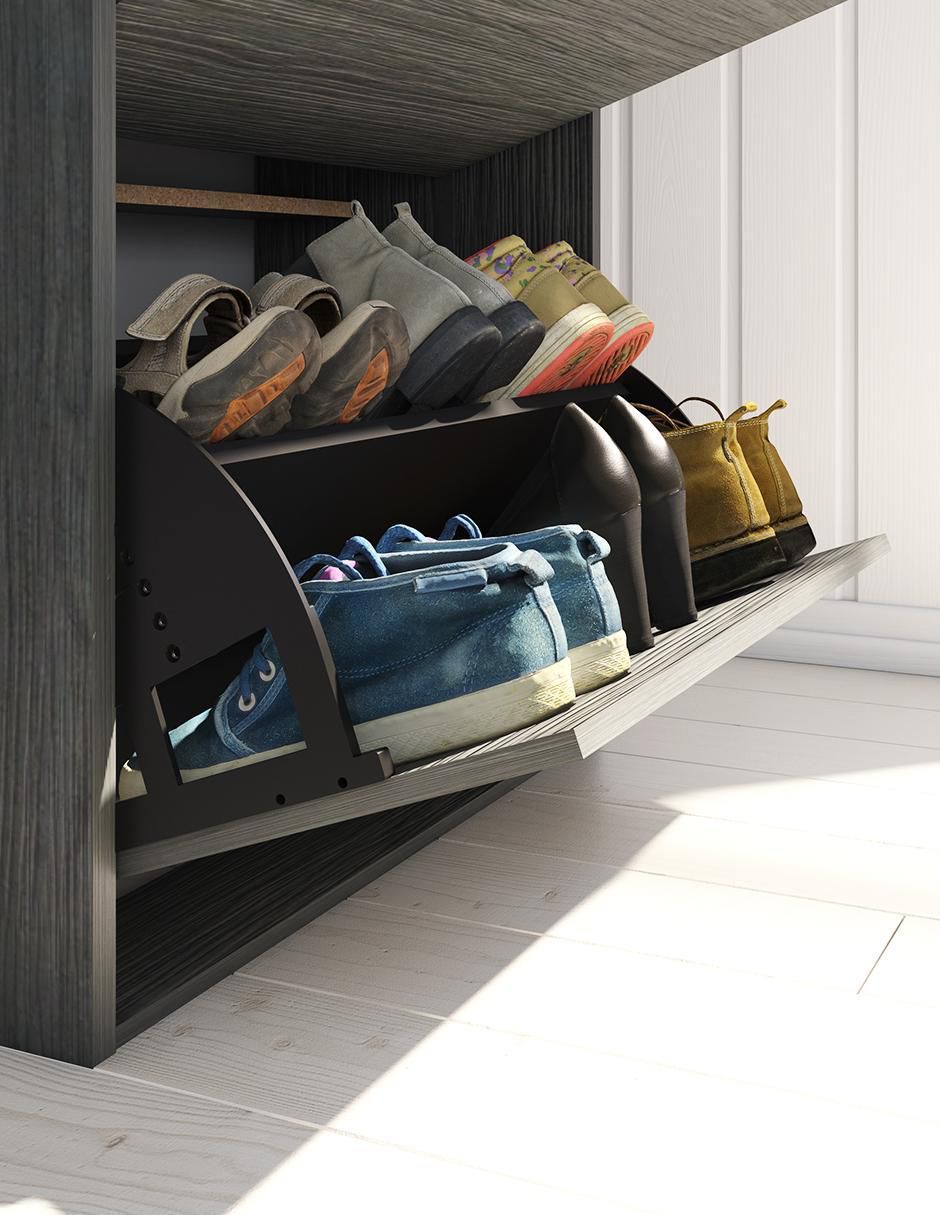 Zapatera mueble Playcon para 18 pares de zapatos adulto