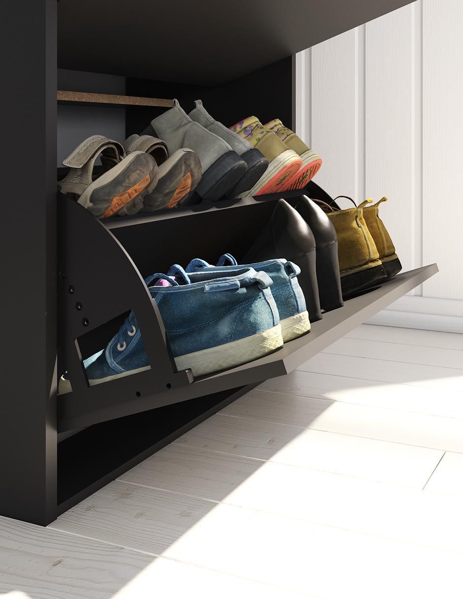 Zapatera mueble Playcon para 18 pares de zapatos adulto