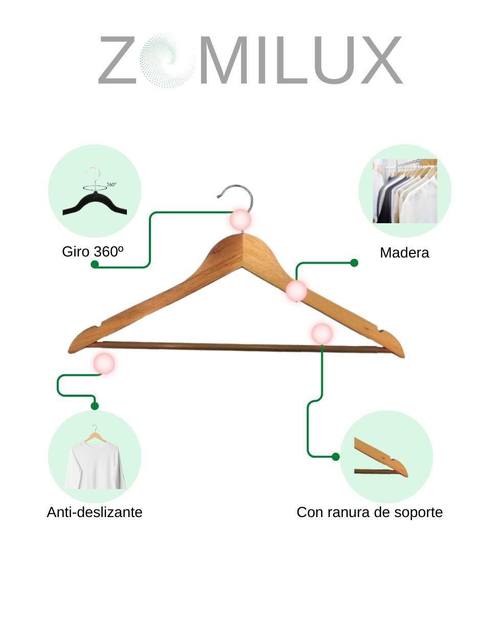 Set gancho de madera 40 piezas 6