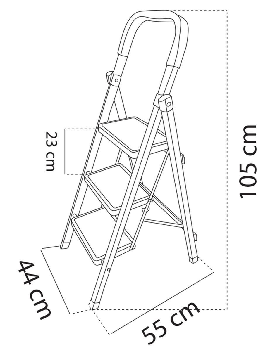 Escalera de tijera de acero inoxidable 9