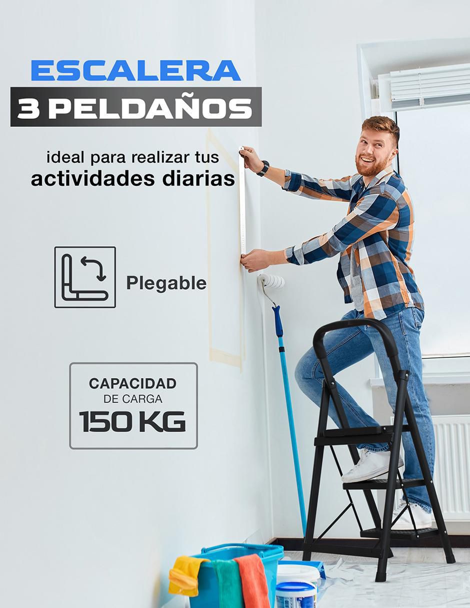 Escalera de tijera de acero inoxidable 6