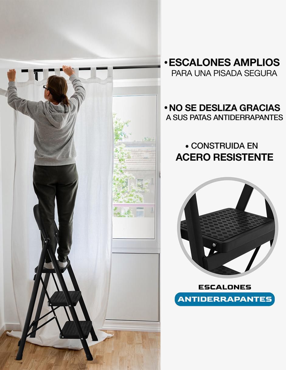Escalera de tijera de acero inoxidable 8
