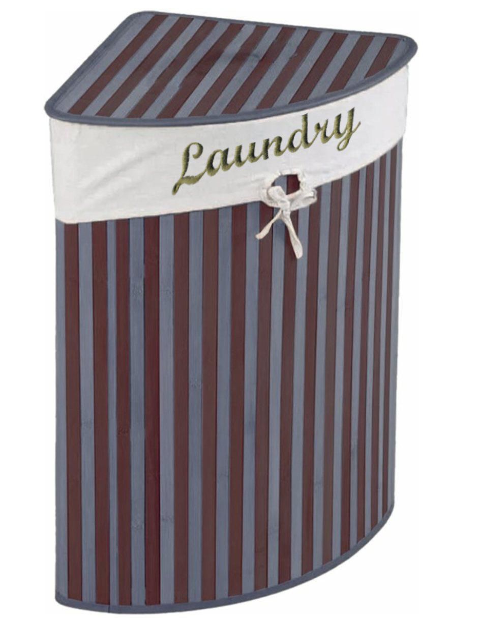 Cesto para ropa de bambú