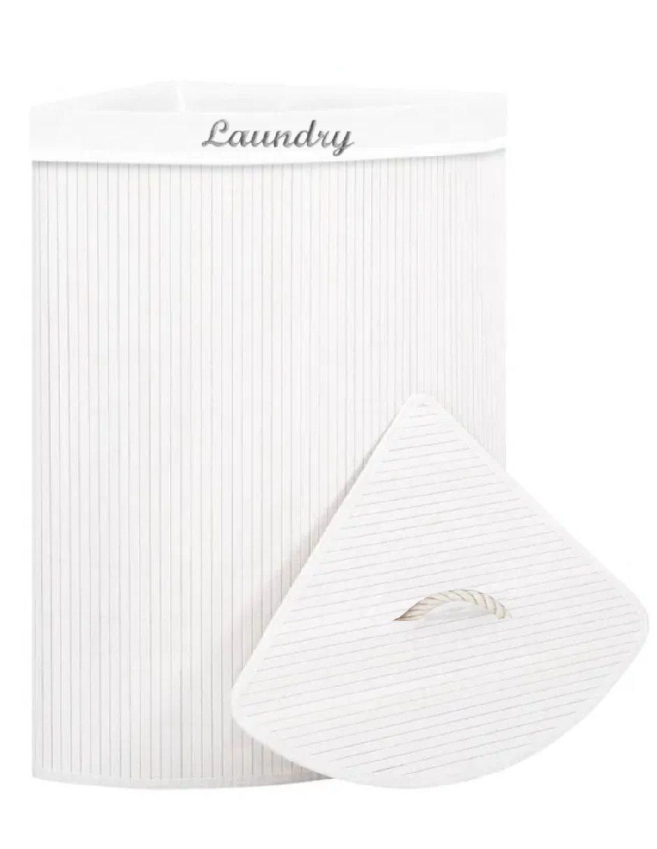 Cesto para ropa de bambú 2