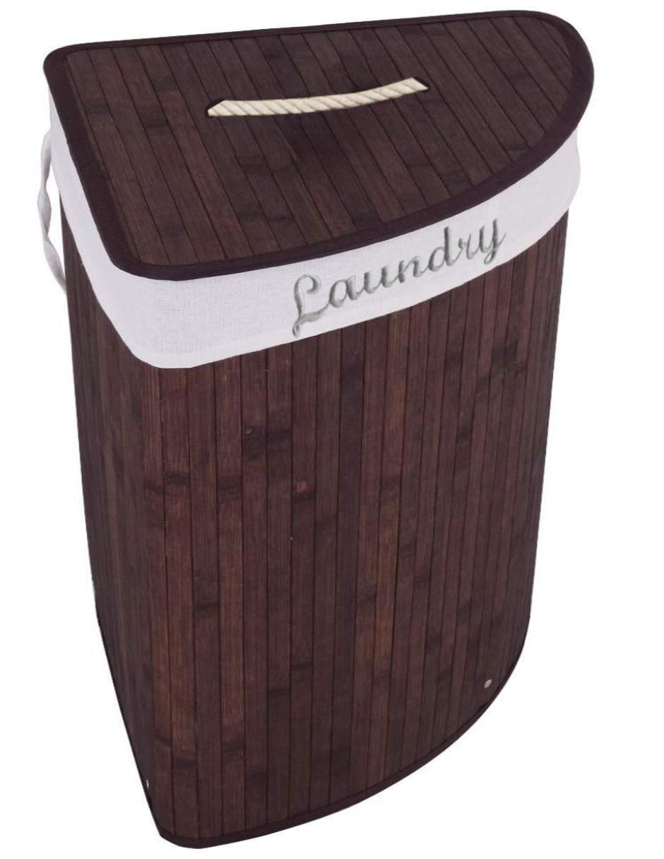Cesto para ropa de bambú