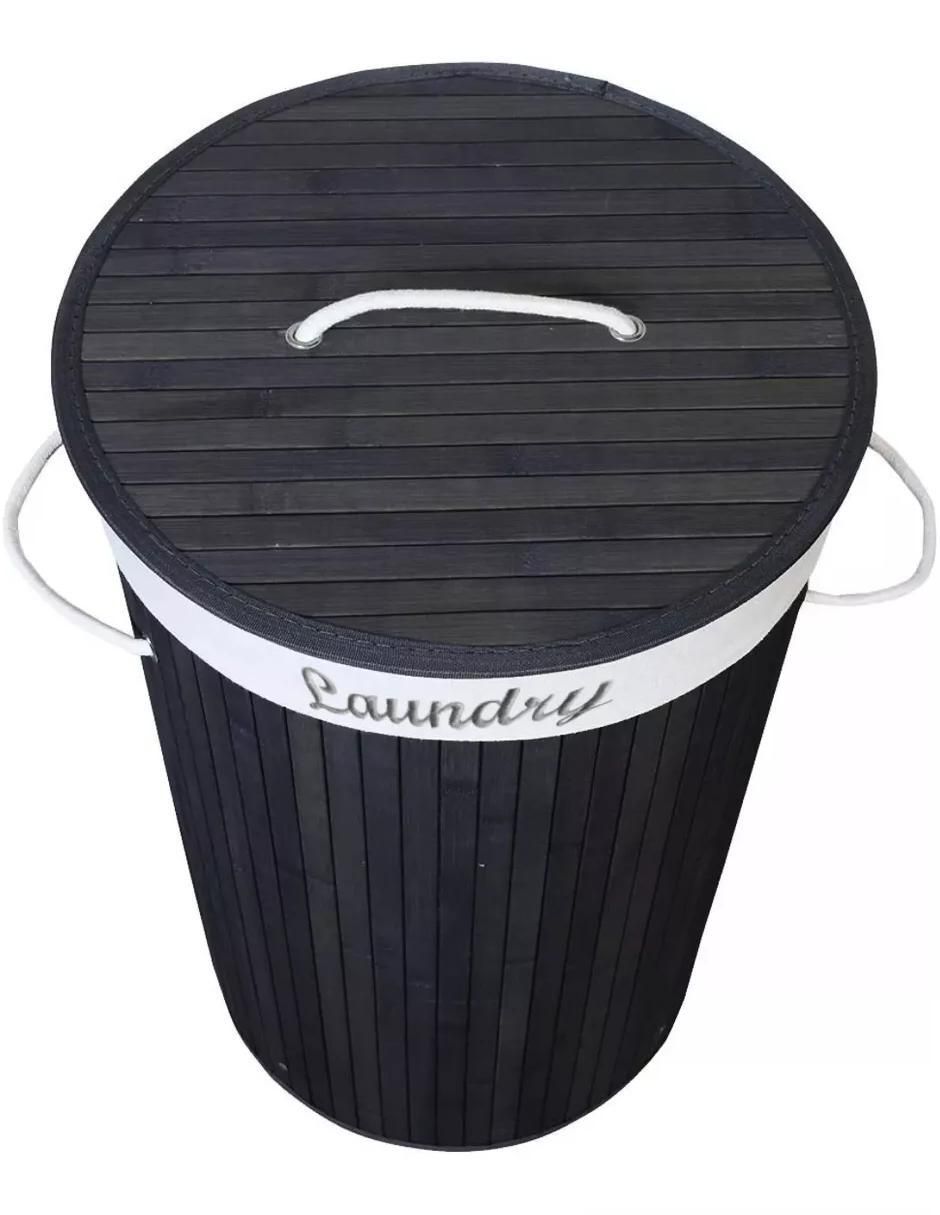 Cesto para ropa de bambú 2
