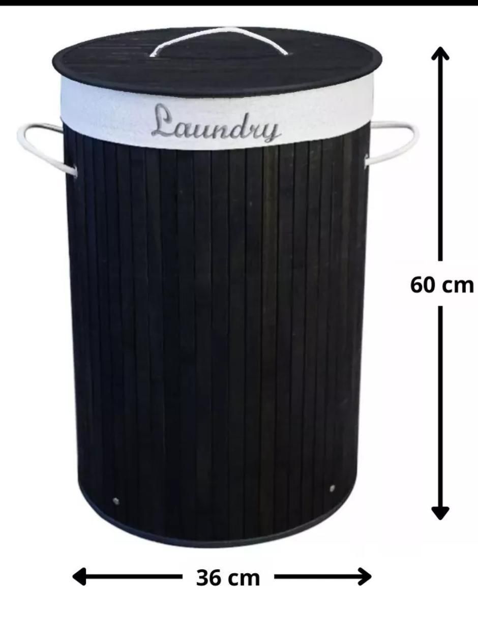 Cesto para ropa de bambú 4