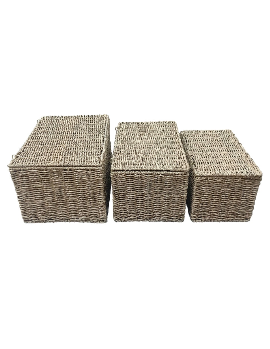 Set Cesto almacenamiento de plàstico 2