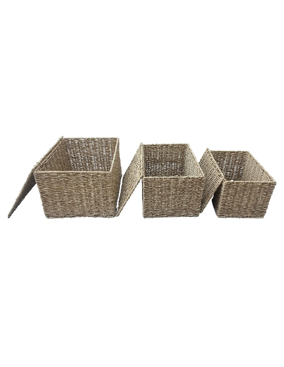 Set Cesto almacenamiento de plàstico 6