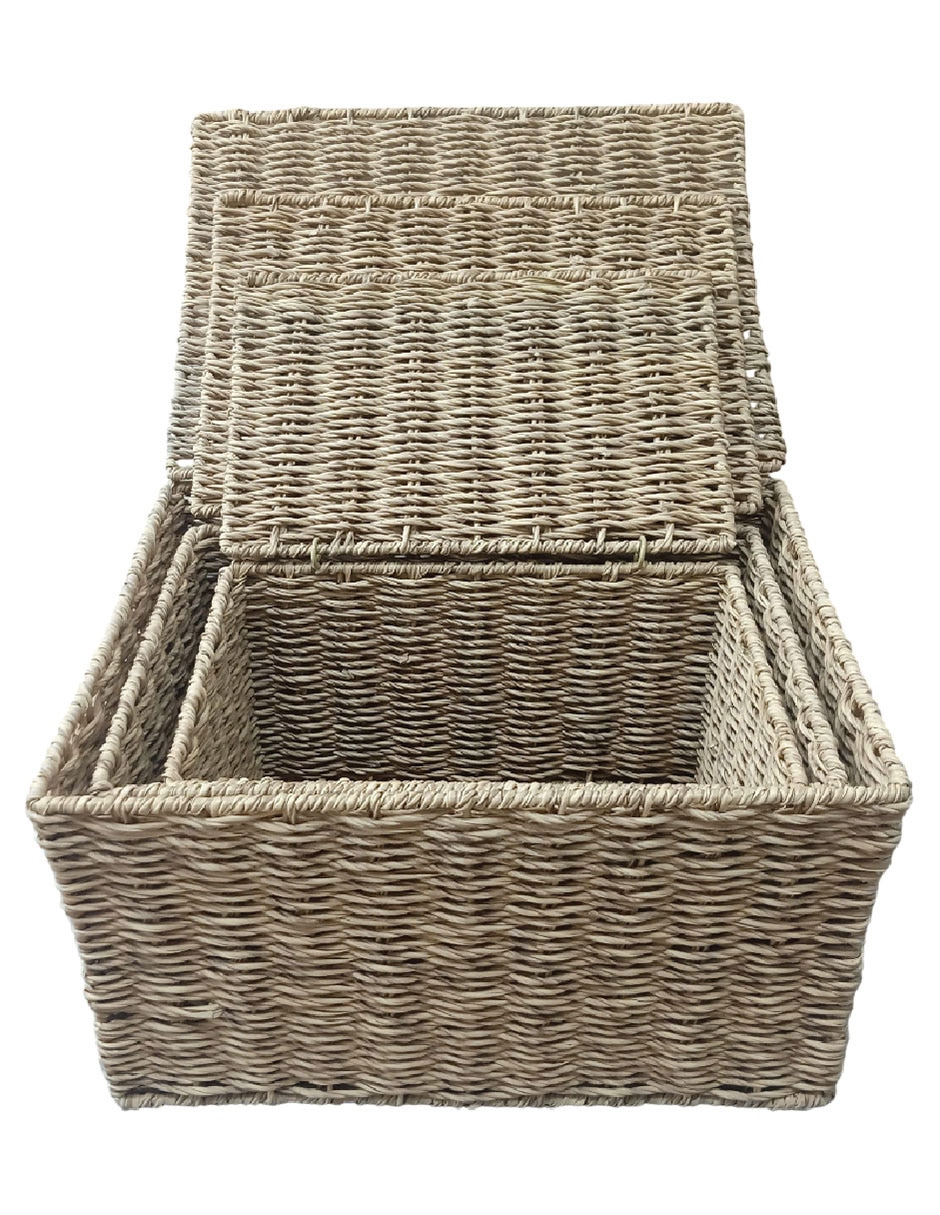 Set Cesto almacenamiento de plàstico 8