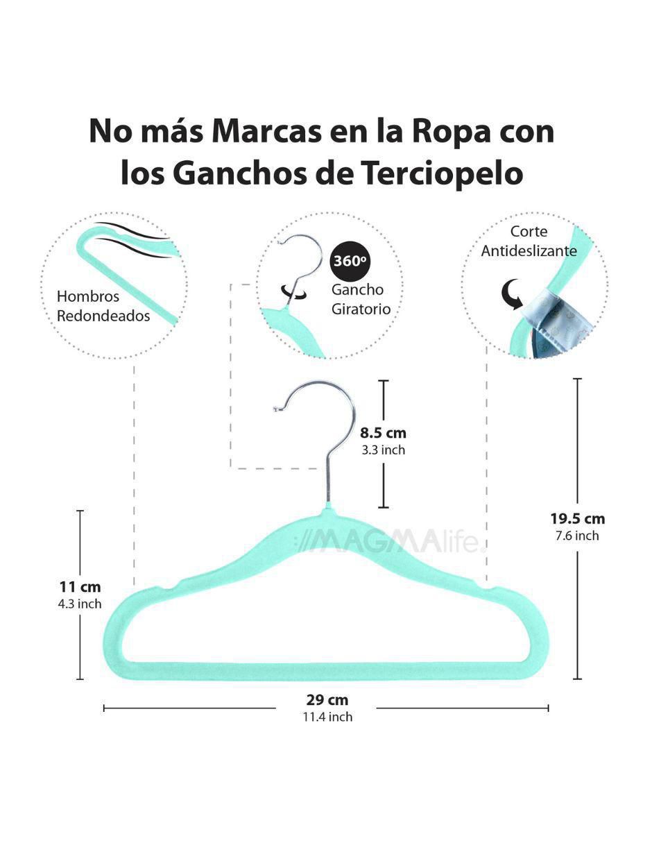 Set gancho infantil de terciopelo 50 piezas 4