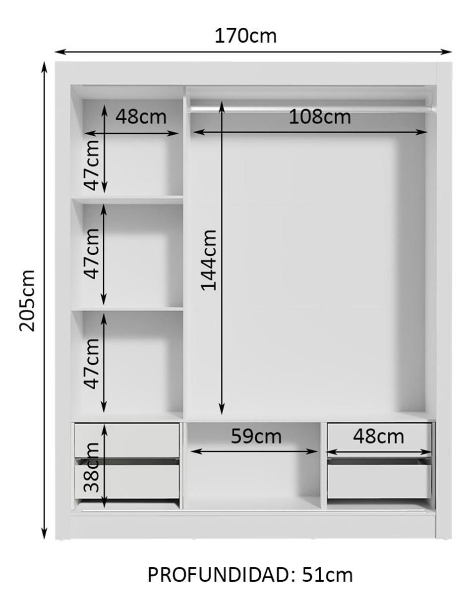 Armario Lyon xa10939b2e2g de MDP 13