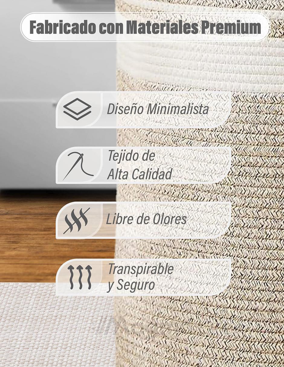 Cesto multiusos Magma Life de algodón
