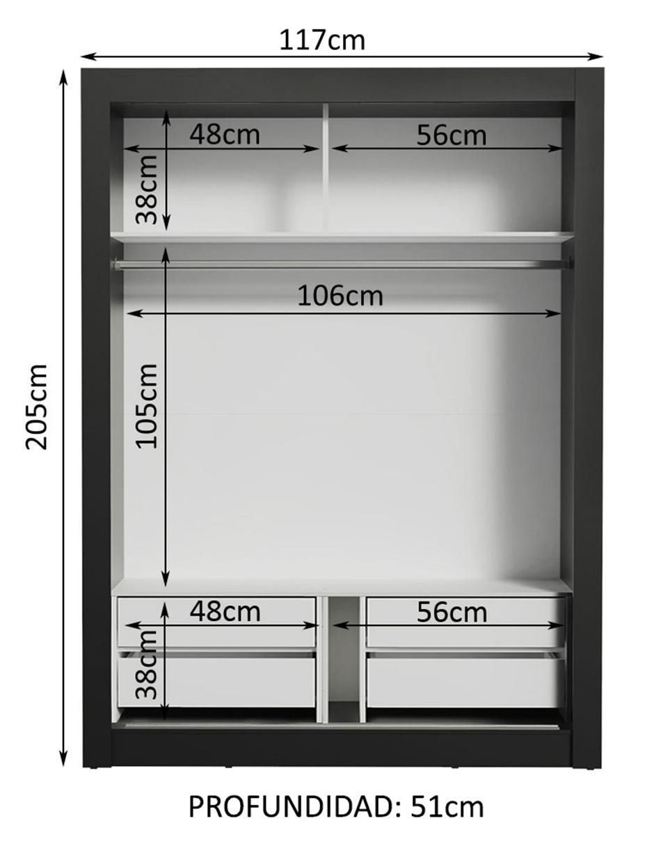 Ropero Dallas Plus 1094774G de MDP 11