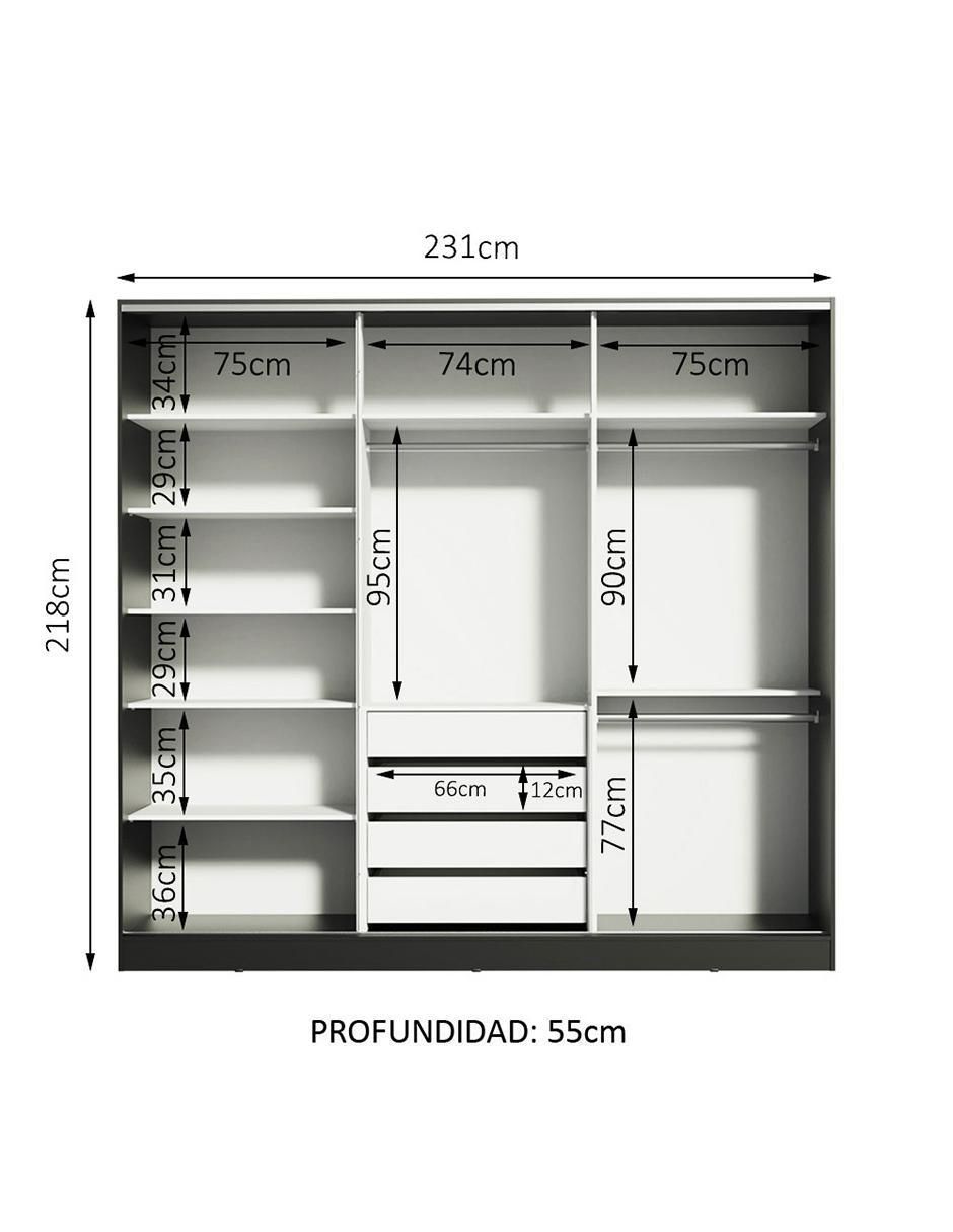 Ropero Royale 106377 de MDF 11
